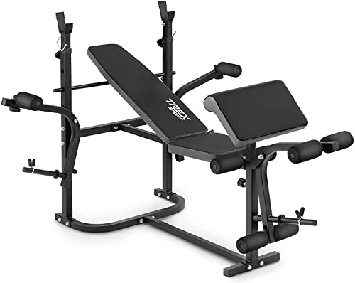 Hop-Sport TX-020 Halterbank, krachtstation met lange, curl- en haltergewichtenset, 75 kg - Image 5