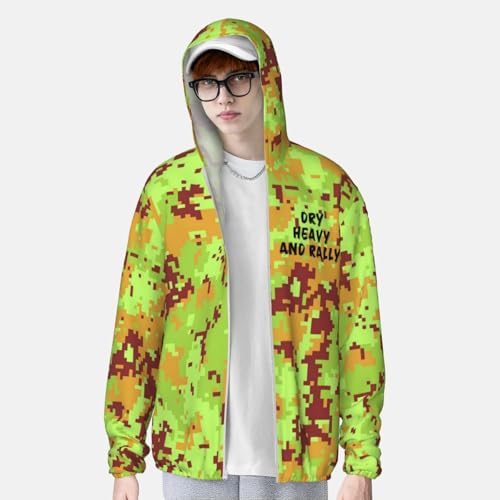 Dry Heavy and Rally Men's Sun Protection Shirts with Zipper Women's Long Sleeve SPF Uv Shirt,3