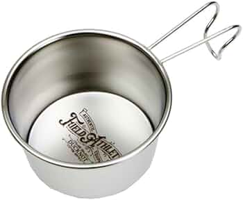 風魔 シェラカップ 黒酸化発色 ステンシェラカップ320ml マルシカ・レーザー - アウトドア