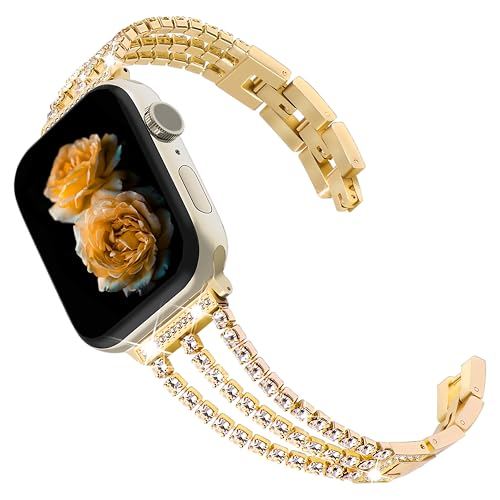 Bracelet à strass scintillant en acier haut de gamme pour sublimer votre Apple Watch Ultra