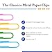 Pencil Grip The Classics 2.0 Inch Paper Clip, Assorted Colors, 30 Count Box (TPG-238)