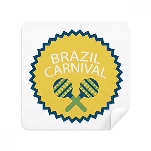 Chiffon de nettoyage instrument brésil carnaval en suède pour écran 2pcs