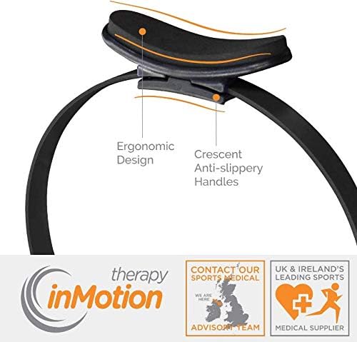 therapy inMotion® Pilates Ring Toner/Trainer with Dual Grip (14in / 36cm) - Black, 14 inches / 36 cm - Image 5