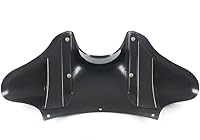 Vista 3 de Carenado exterior delantero de murciélago negro brillante para Harley Davidson Softail Electra Glide Street Glide Touring Road King 1994-2016