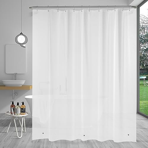 Amazer Plastic Shower Curtain Liner With Magnets, 72X72 Frosted Shower Liner Peva Waterproof Inside Shower Curtains Liner For Bathroom With Rustproof Grommet #TOP3