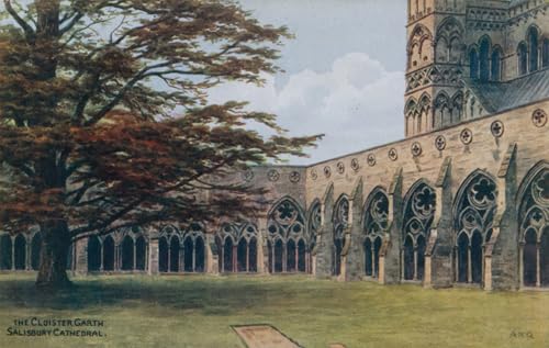 Cuadro de lienzo de catedral de Salisbury para decorar salones clásicos y despachos