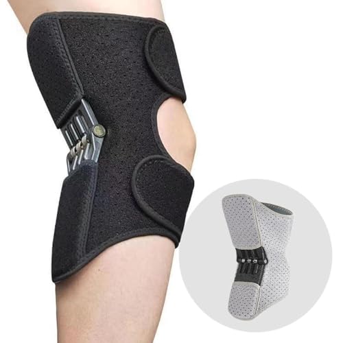 Image of Knee Protection Booster Joint Support Spring Stabilizer for Running Training Silver Gray|Sporting Goods | Fitness Running & Yoga | Clothing & Accessories |1 Joint Support Knee Brace