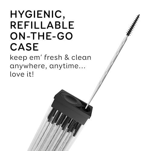 Grin Charcoal Infused Softstx, Gentle Dental Picks, 90 Count, Soft Flexible Bristles, Textured Plaque Removing Toothpick, Minty Flavor, for Between Teeth, Refillable Hygienic Case - Thumbnail 5