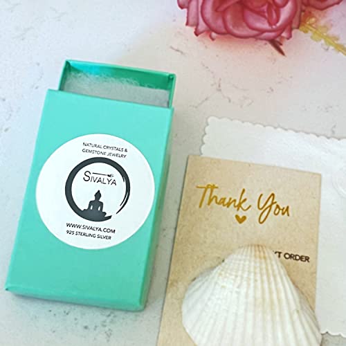 Sivalya Black Onyx Teardrop Earrings Silver - Natural Pear Cut Black Onyx Gemstone - Drop Dangle Sterling Silver Earrings – Gift Box Packaging Included #TOP3