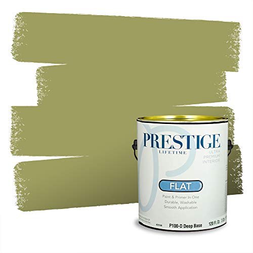 PRESTIGE Paints Interior Paint and Primer In One, 1-Gallon, Flat, Comparable Match of Valspar* Organic Garden*