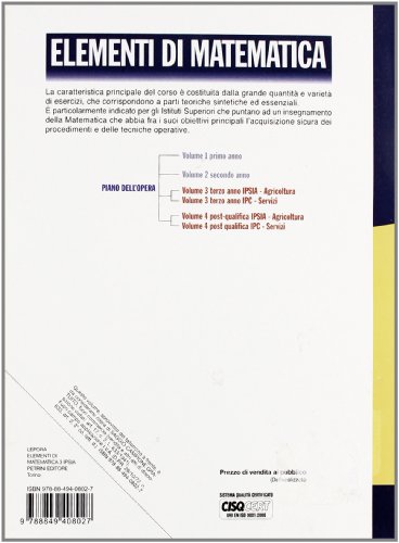 ELEM.MATEMATICA 3 IPSIA: Vol. 3
