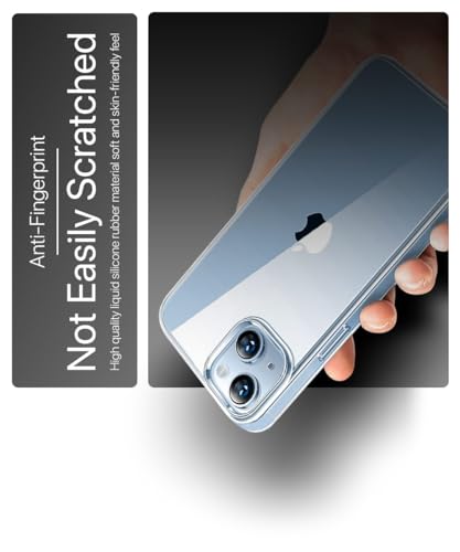 Image of WOW IMAGINE Crystal Clear Transparent Back Case Cover for Apple iPhone 14 Plus | Full Device & Camera Protection Shockproof TPU | Flexible Silicone Back Cover Case - Transparent