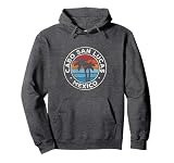 Cabo San Lucas Mexico Vintage Graphic Retro 70s Pullover Hoodie