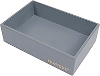 Vista 18 de Organizador de cajones de bambú, organizador de utensilios de cocina, bandeja de cubiertos, suministros de escritorio de oficina y accesorios, 15 x