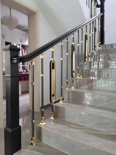 Husillo de barandilla de escalera moderno para valla de seguridad interior 6