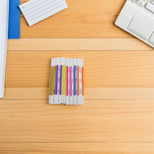 Bandas autoadhesivas para billetes en colores surtidos para bancos y comercios (400 uds.) 8