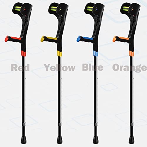 Muletas ajustables para antebrazo, muletas plegables de aluminio para adultos, para viajes o trabajo, ligeras y de diseño