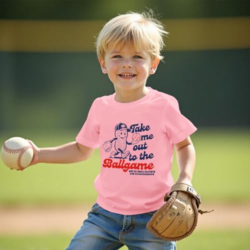 Baseball Shirt for Toddler Boy Girl Take Me Out to The Ball Game Funny Shirt Baseball Lover Outfit Kid Game Day Top3