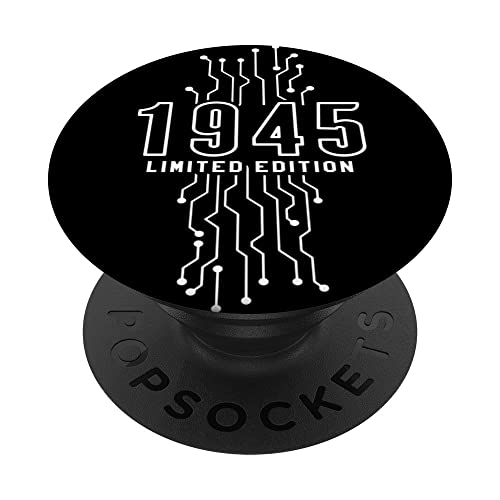 Cumpleaños 1945 Edición limitada Regalo Usado Gaming Vintage PopSockets PopGrip Intercambiable