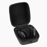 Geekria Shield Case dla dużych słuchawek nausznych, kompatybilny z Sennheiser HD 660s, HD 599 SE, wymienny ochronny twardy pokrowiec podróżny z miejscem na kabel (ciemny szary)