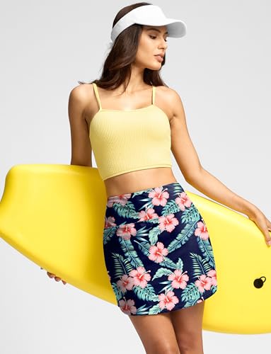 Image of Viodia Women's 18 inch /20 inch Long Swim Skirt High Waisted Modest Swimsuits Skirt Bathing Suit Tummy Control Swim Bottoms