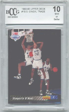 1992-93 Upper Deck Trade #1B Shaquille ONeal Rookie BCCG 10