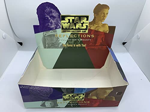 Star Wars CCG Reflections Mint Opened Booster Box with 30 mint factory sealed packs of 18 cards