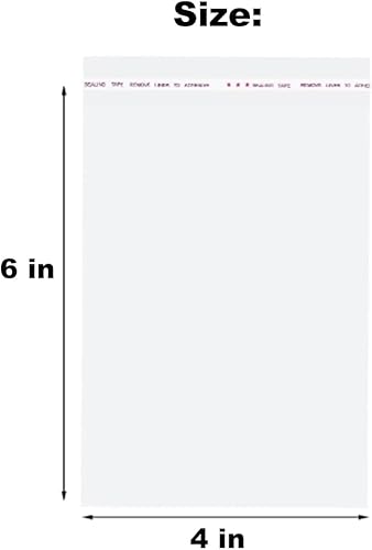 Miniatura 3 de Bolsas de galletas para embalaje y regalo, bolsas de celofán individuales transparentes autoadhesivas, 4 x 6 pulgadas, 200 envoltorios de plástico