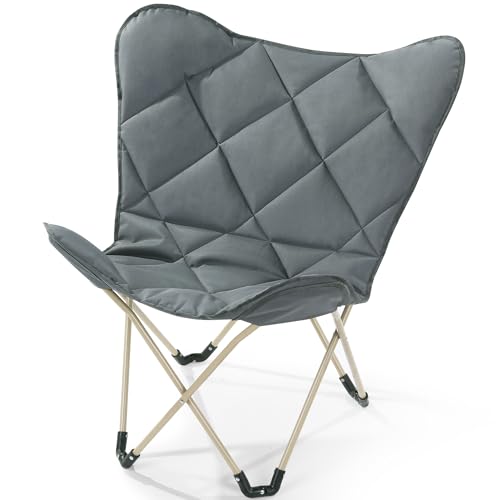 MABOZOO Thicken Butterfly Chair Replacement Cover (Chair Not Included), Waterproof Replacement Cover for Butterfly Chairs, Gray