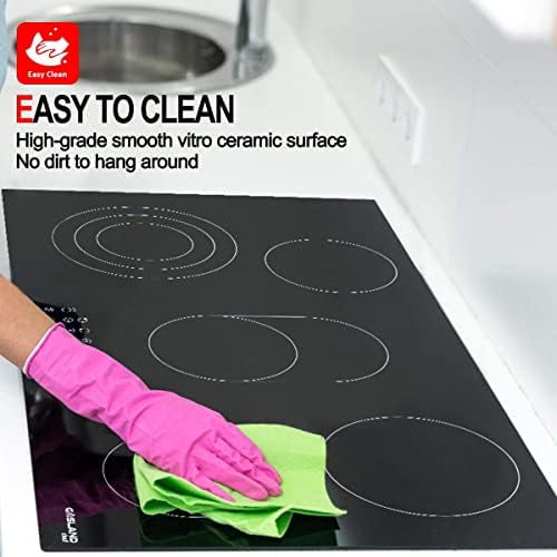 Gasland Chef CH90BF 90cm Built-in Ceramic Hob, 5 Zones Electric Cooktop 8500W