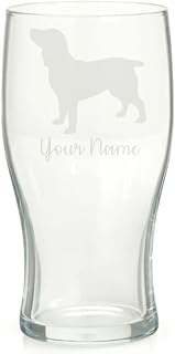Personalised Boykin Spaniel Engraved Pint Glass, Custom Dog Gift for Women, Gift for Men