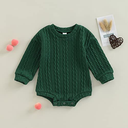 Infant Baby Sweater Romper Baby Girl Boy Knitted Sweatshirt Pullover Tops Fall Winter Clothes2