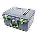 Silver & Lime Green Pelican 1557 air case with foam.