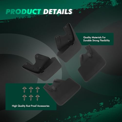 Image of SCITOO Mud Flap Compatible with 2022-2023 for Toyota Tundra 76621-0C080,76622-0C080,76625-0C090,76626-0C090