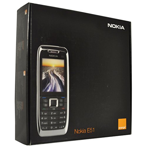 Nokia E51-1 With Camera 130Mb Factory Unlocked 3G Cell Phone (White Silver) - Made In Finland - International Version With No Warranty #TOP5