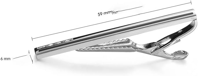 Men's Tie Clip with Fashionable Enamel Precious Diamonds Accessory
