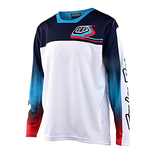 Troy Lee Designs Cycling Mtb Bicycle Mountain Bike Jersey Shirt For Youth, Sprint Jersey (White, Lg) #TOP8