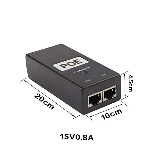 New Lon0167 15V 0.8A POE Injector US Plug Power 2 Ports Over Ethernet Switch Splitter Adapter Network Supply miniatura 2