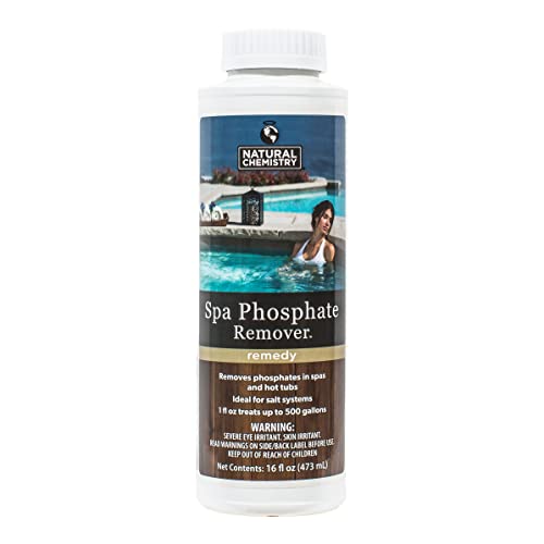 Natural Chemistry Spa Phosphate Remover, 1 Pint, Removes Phosphates in Spas and Hot Tubs, Ideal for Salt Systems, Maintains Low Levels of Phosphates