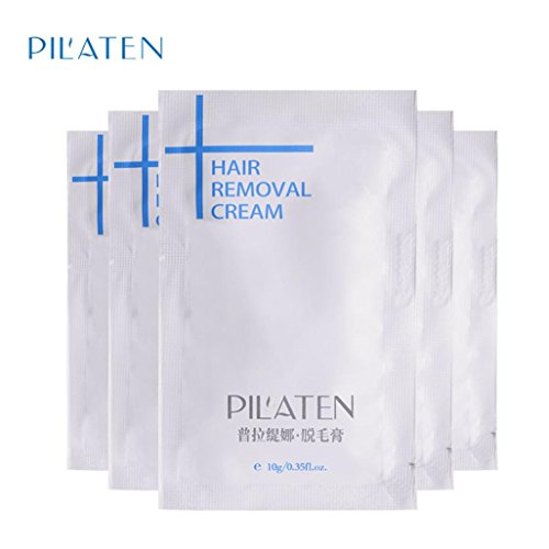 Haarloser Sommer! 5pc Neue Herren& Damen Haarentfernung Creme Enthaarungspaste für Bein Haar Achselhöhle (PILATEN)