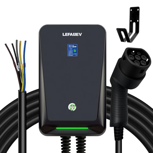 Wallbox 22KW triphasé borne de recharge pour voiture électrique Type 2 avec écran