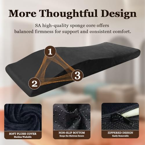 JRUKM Massagebett-Topper Wimpernbett Wave Matratze Ergonomische 180x60 cm mit Hohe Dichte Foam für Kosmetikliege Spa-Massage und Schönheitssalon (nur Matratze)