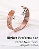 MagEnergy Copper Bracelet for Men, 18X Strength Magnetic Bracelet with 3800 Gauss Magnets, 99.99% Pure Solid Copper, Men's Jewelry Gift #3
