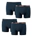 Produktbild HEAD Herren Boxer Boxershort Unterhose 4er Pack (S, Peacoat/Orange/dunkelbau)