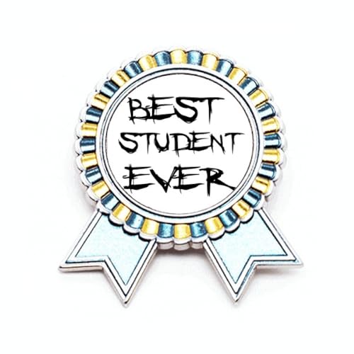 Broche Best Student Ever Teacher en métal pour les journées de classe