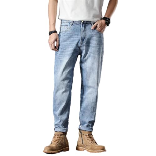 Men's Retro Nostalgic Classic Jeans Stretch Casual Loose Straight Jeans