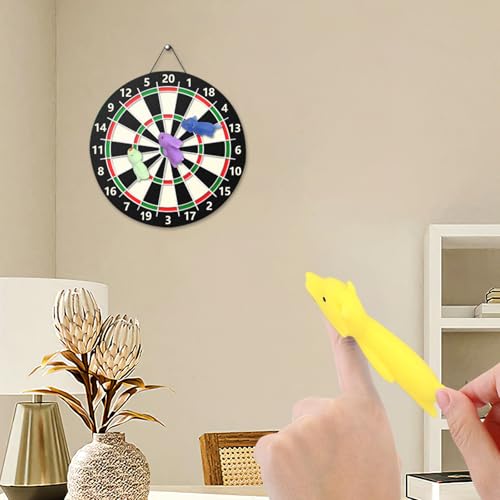 MisFun 12 Stück Schleuder Fingerspielzeug, Steinschleuder Gummi Tierspielzeug, Lustige Fliegende Slingshot, Party Spielzeug für Kinder Erwachsene Weihnachten Geburtstagsgeschenk (Zufällige Farbe)