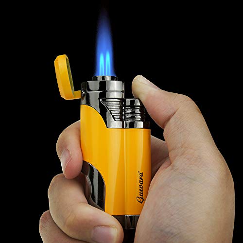 GUEVARA Butane Torch Lighter with Punch Windproof Double Jet Lighters - Thumbnail 4