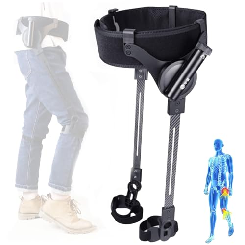 Exosquelette Pour La Marche,Aide à La Marche Bionic Body Power Aides à La Marche, EntraîNement à La RééDucation Des Jambes,3 Niveaux De Force RéGlable (Les deux jambes, M)