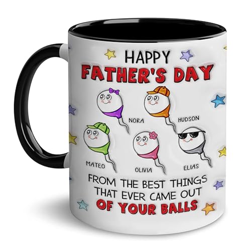 Taza para Día del Padre con mensaje divertido personalizable miniatura 1